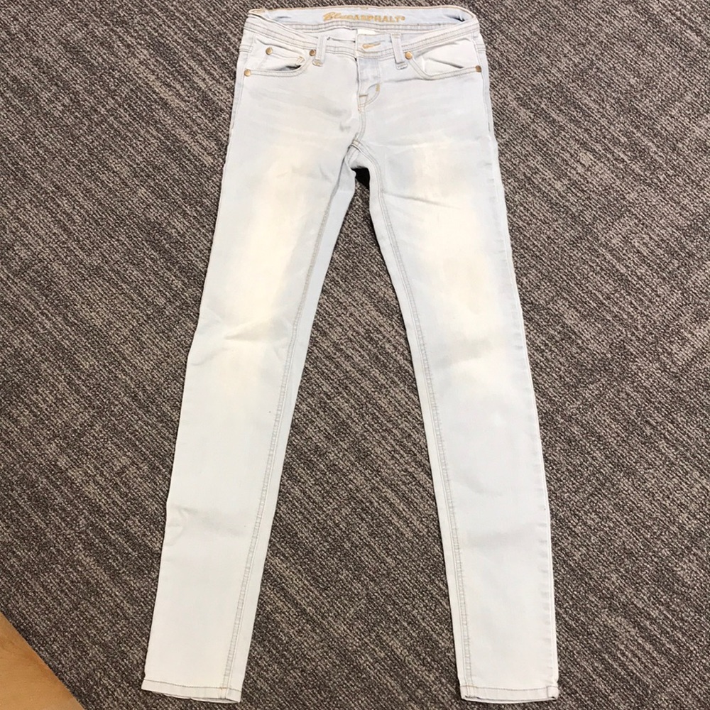 Light denim Blue Asphalt skinny jeans